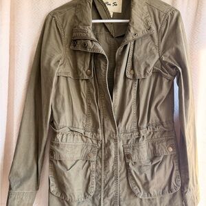Per Se Khaki Utility Jacket